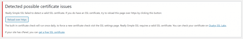 Cảnh báo khi Website không có SSL