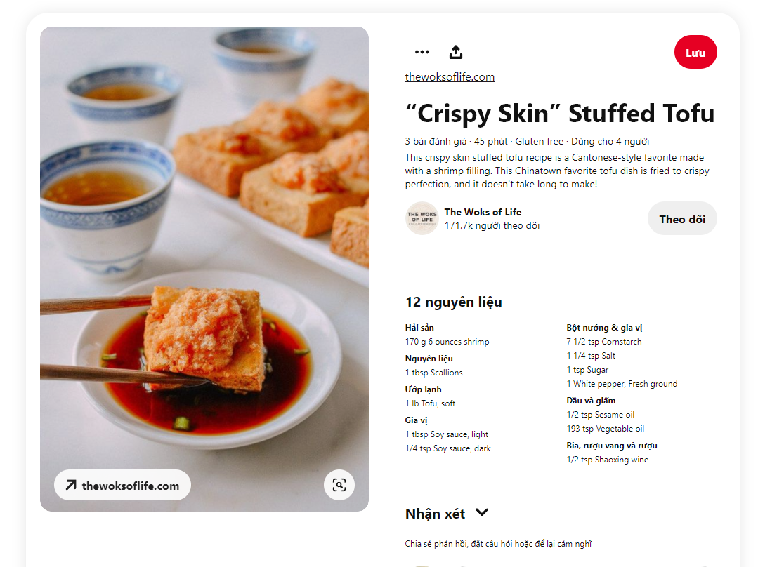 Recipe Schema thường được sử dụng trong các bloger ẩm thực
